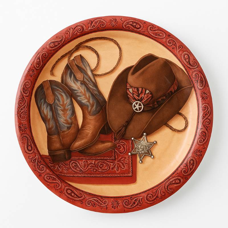 western eller cowboy engangsfat