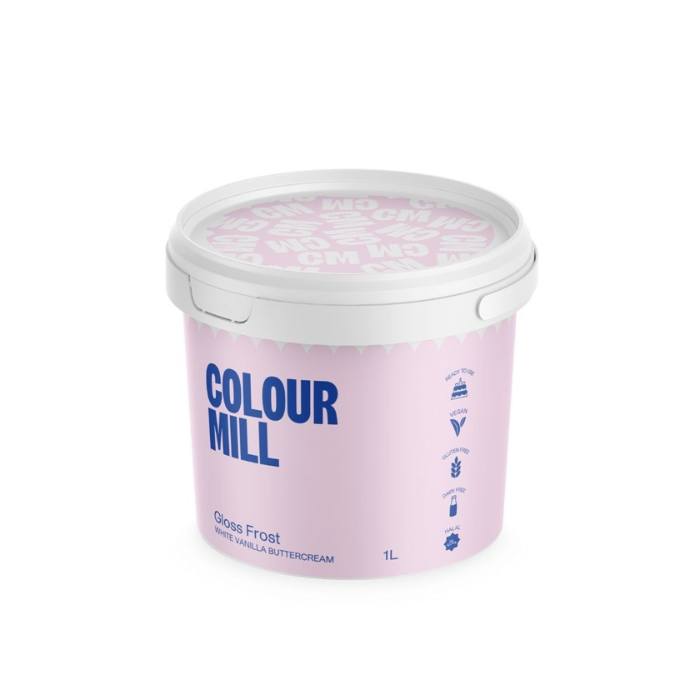 Colour Mill Hvit Buttercream Gloss Frosting - 1L