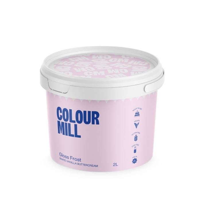 Colour Mill Hvit Buttercream Gloss Frosting - 2L
