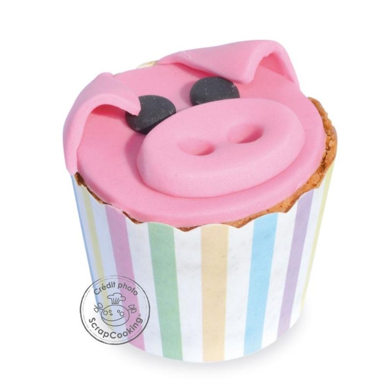 ScrapCooking Muffinsform i papp, assorterte motiv-pk/25