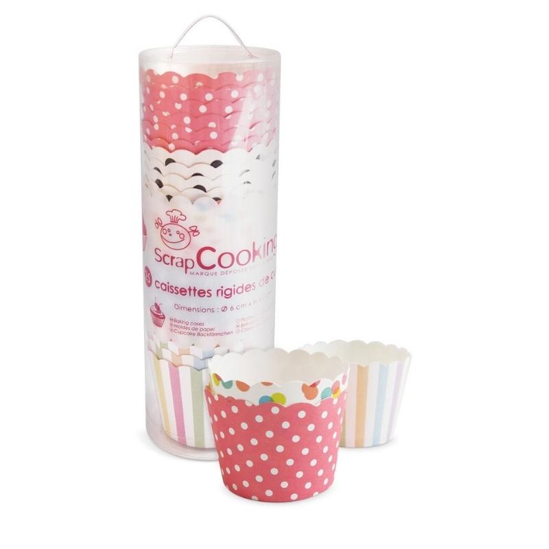 Cupcakesform 3 assorterte motiv fra Scrapcooking