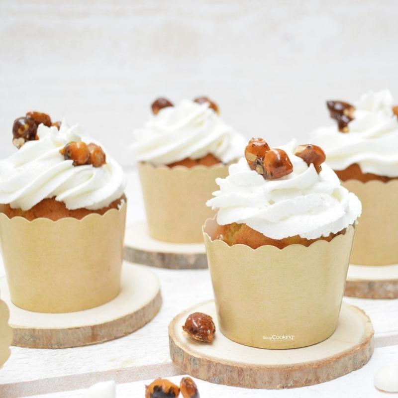 Cupcakesform i kraftpapir farge og mønster pk25