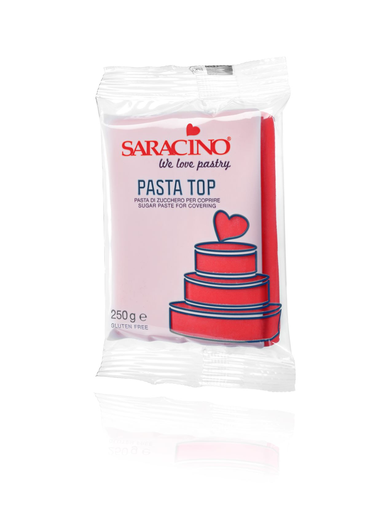 Saracino Top Paste Fondant -Rød- 250g
