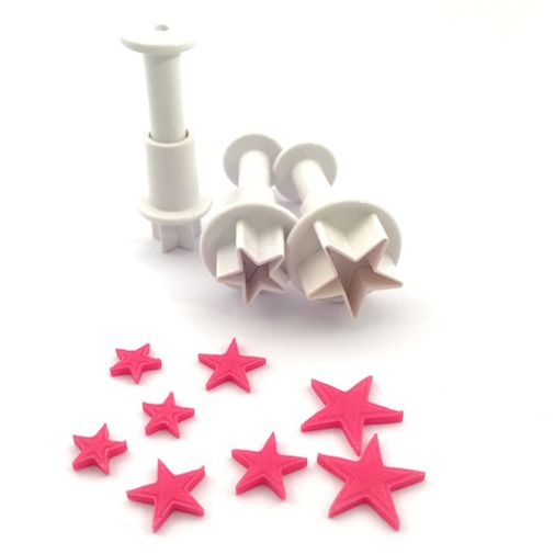 Mini stjerne ustikkere til fondant fra Dekofee