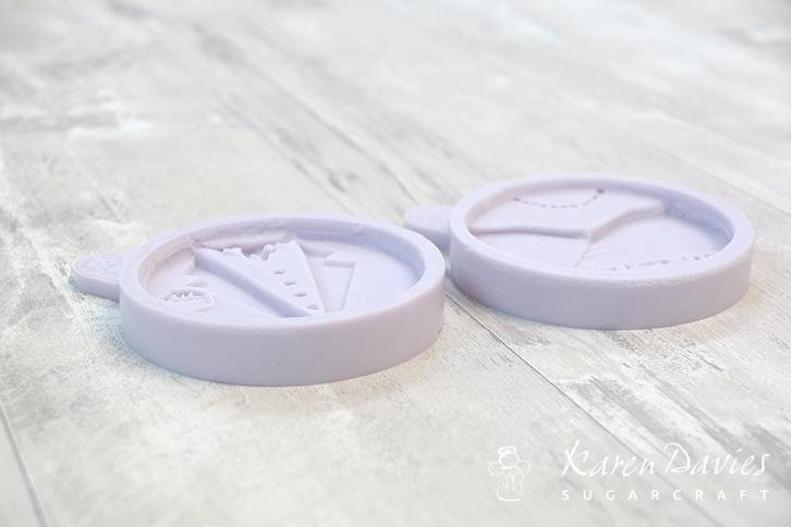 Karen Davies silikonform brudepar bride and groom cupcake bryllup