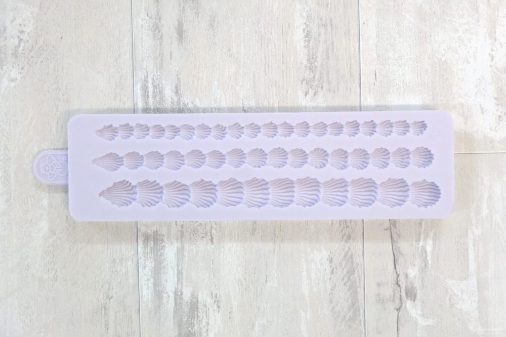 Karen Davies silikonform -Piped Shell Border-