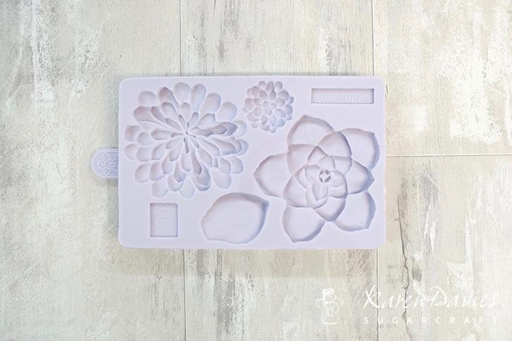 Karen Davies silikonform sukkulent blomster