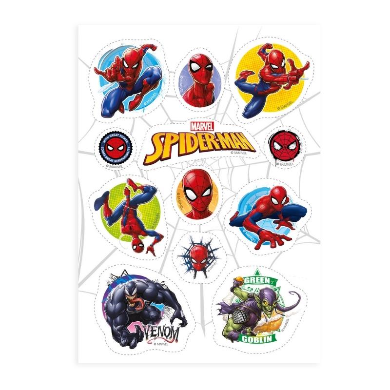 DeKora Spiselig wafer med Spider-man motiv