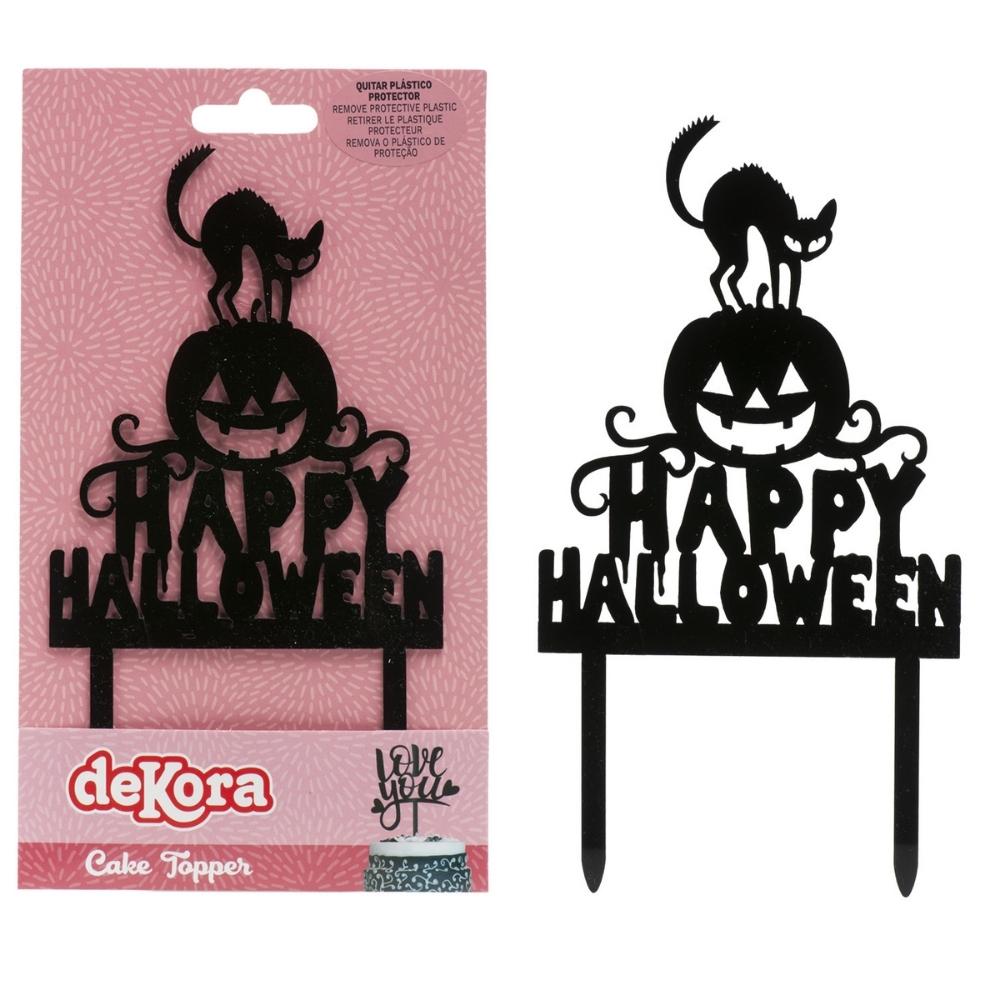 DeKora happy halloween kaketopper