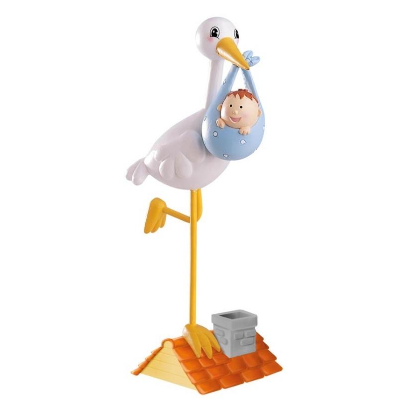 DeKora kaketopp stork som kommer med gutt
