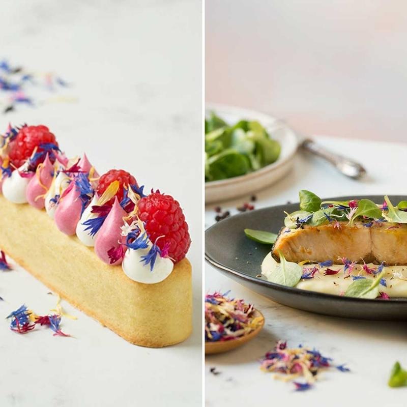 Decora Spiselig blomster fargesprakende sommerfarger