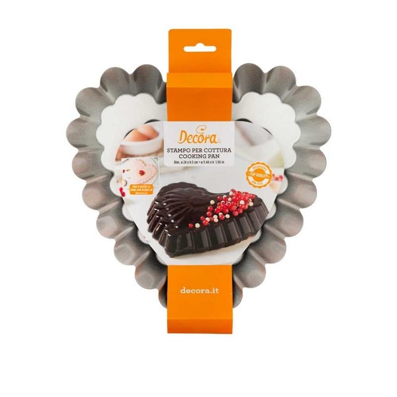 Decora hjerte bakeform 24 cm