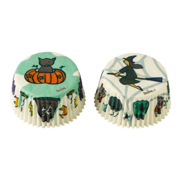 Decora muffinsformer halloween heks
