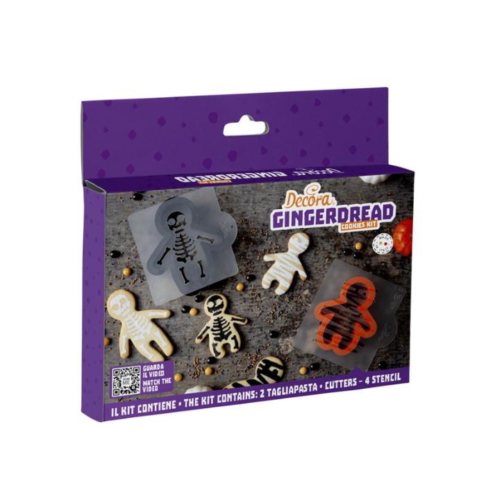 Decora stensil og utstikker halloween skjelett