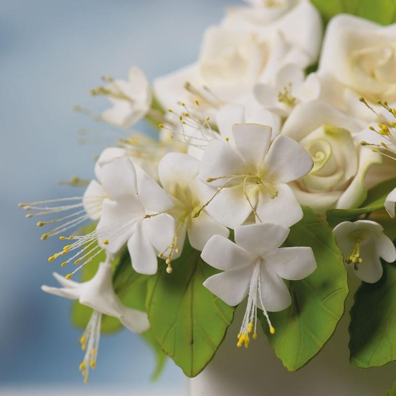 Decora støvebærere i gult med blomster