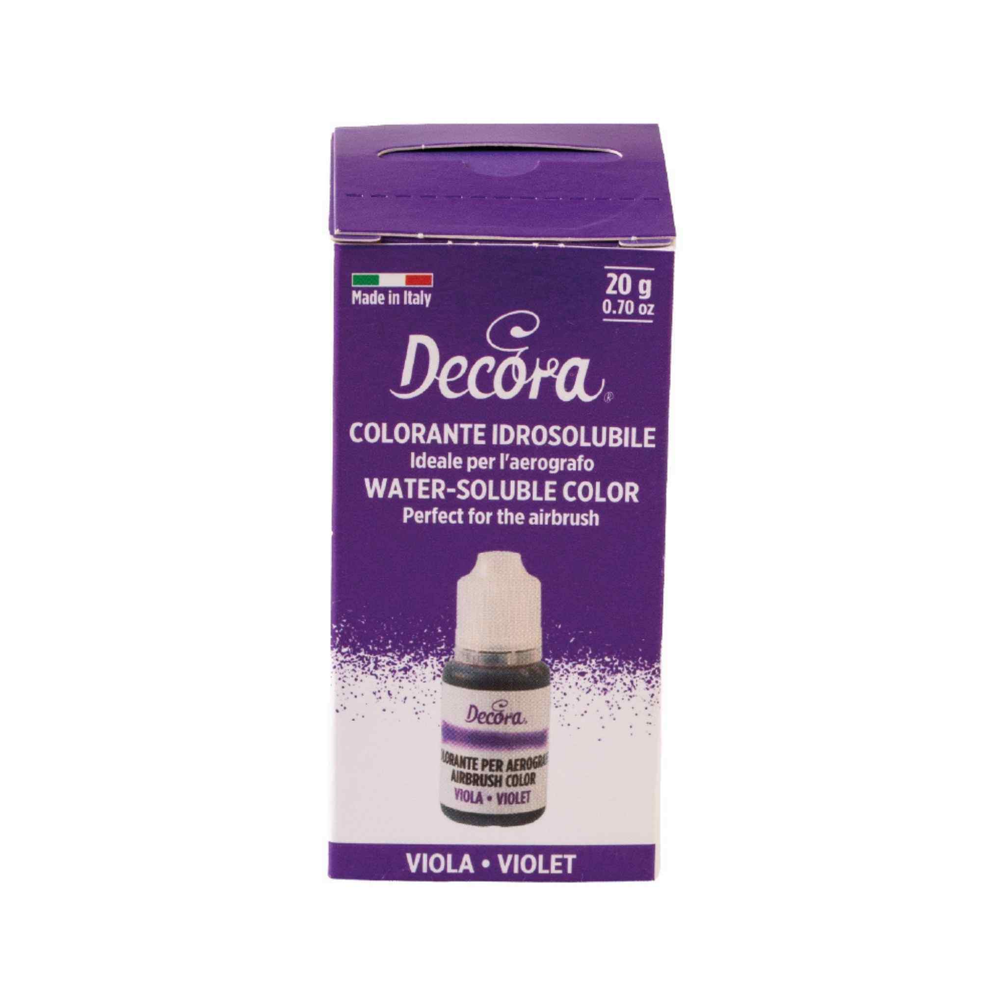 Decora flytende farge Lilla 20g (B.F. 31.07.2026)