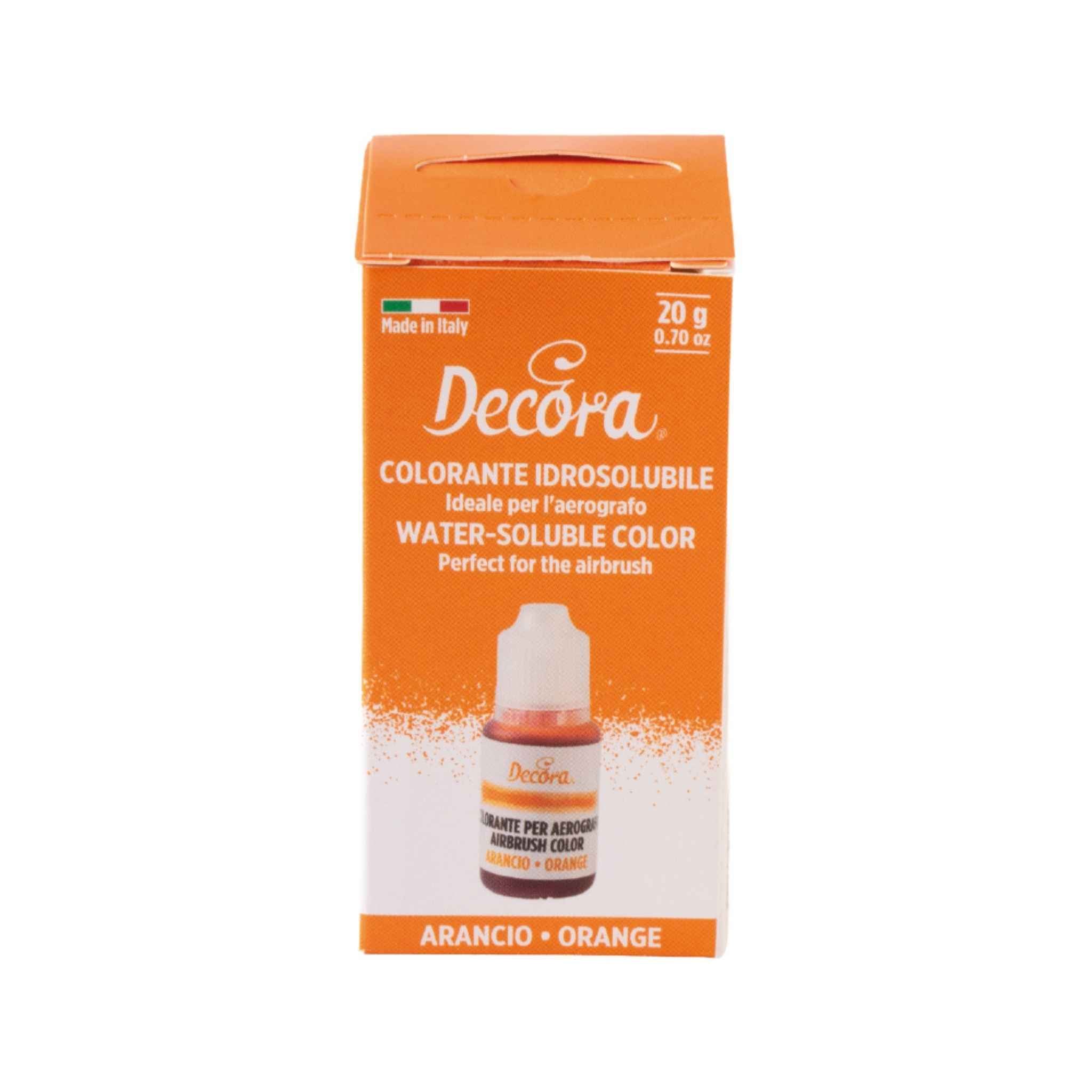 Decora flytende farge Oransje 20g (B.F. 31.07.2026)