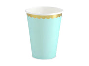 pappkopper mint og gull