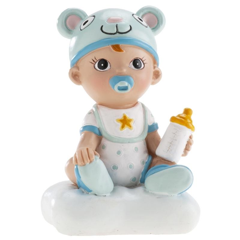 DeKora kaketopp av gutt til babyshower og dåp