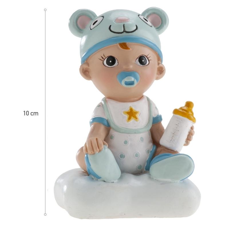 DeKora kaketopp av gutt til dåp og babyshower
