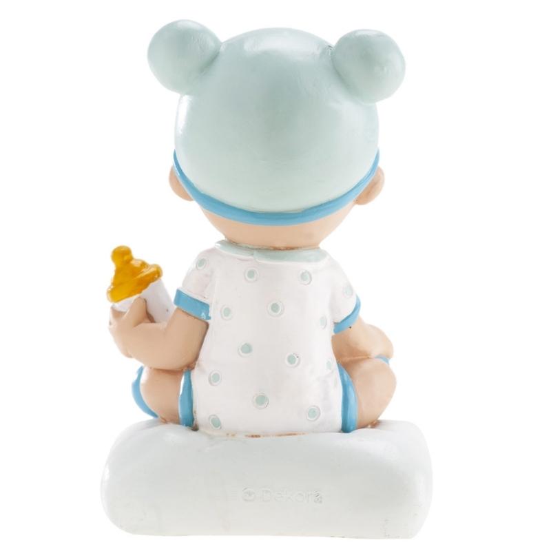 DeKora kaketopp av gutt til dåp og babyshower