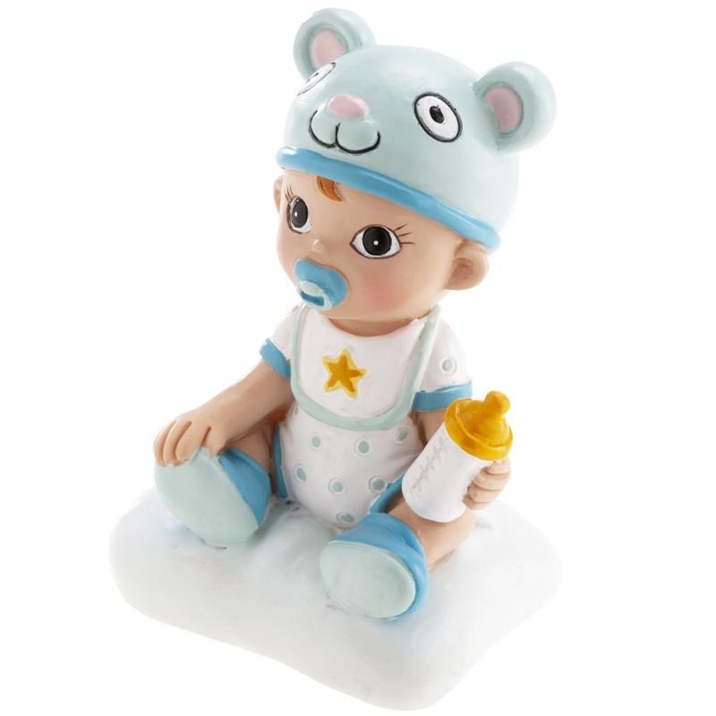 DeKora kaketopp av gutt til dåp og babyshower