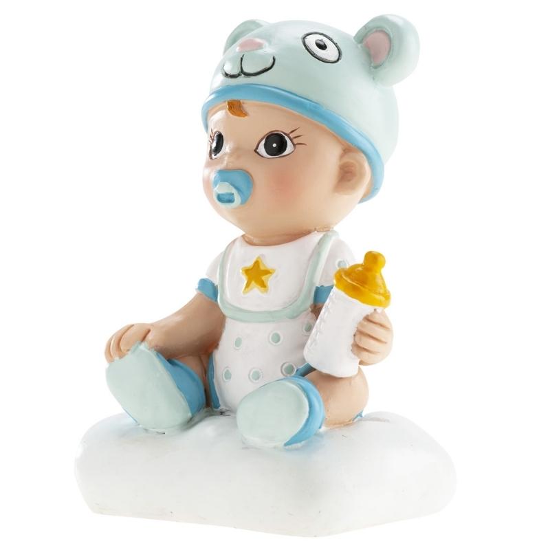 DeKora kaketopp av gutt til dåp og babyshower