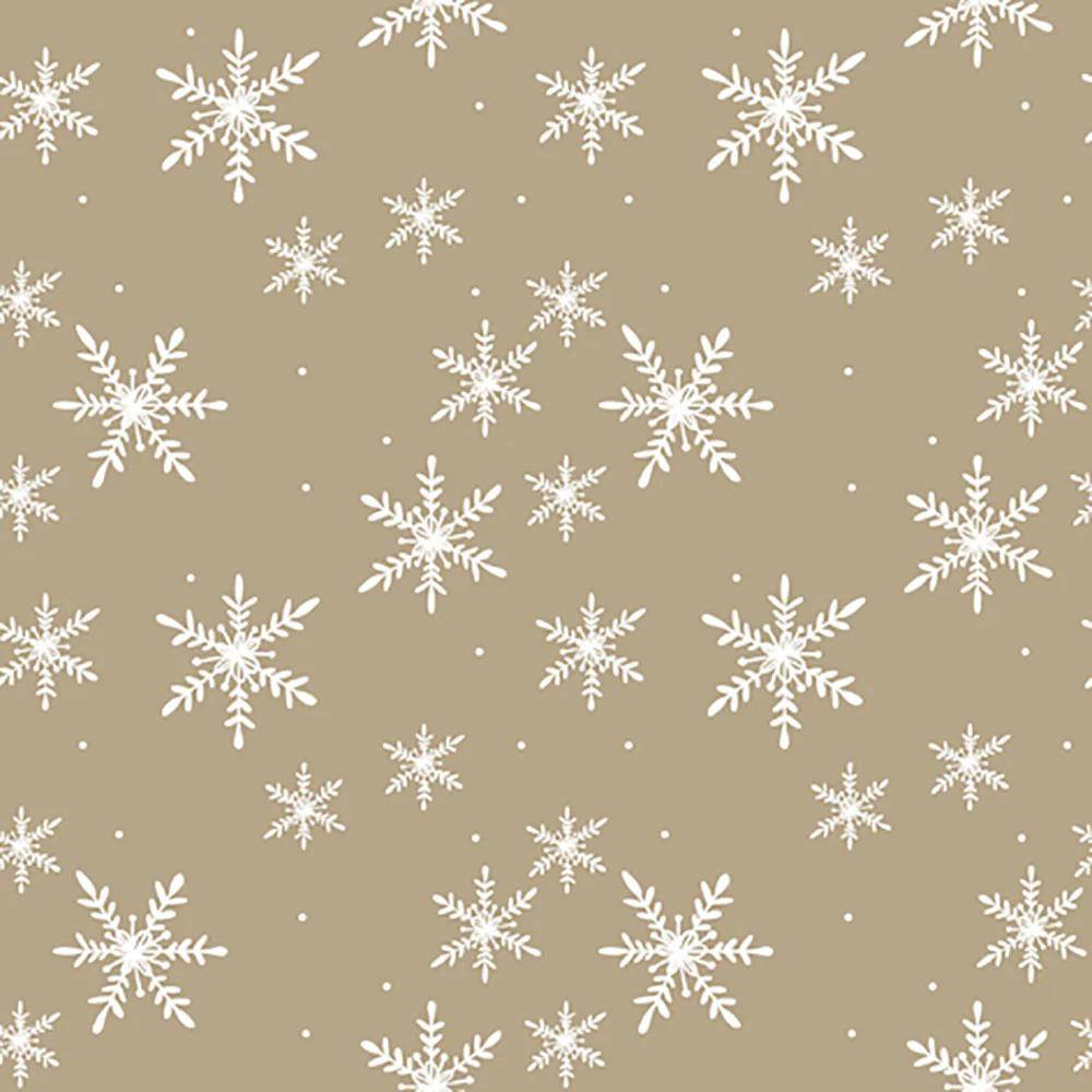 servietter beige snøflak