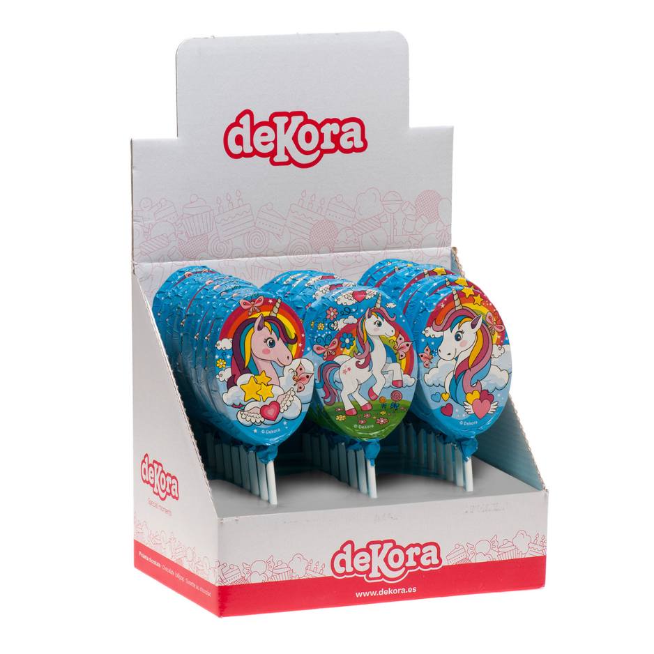 dekora enhjørning melkesjokolade lollipop