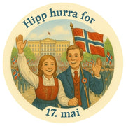 Kakebilde -17.mai i Oslo- Rund 20cm