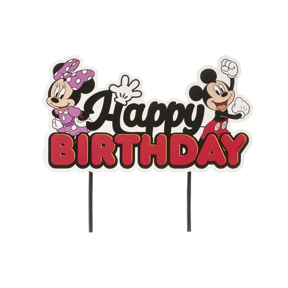 mikke mus og minnie happy birthday kaketopp