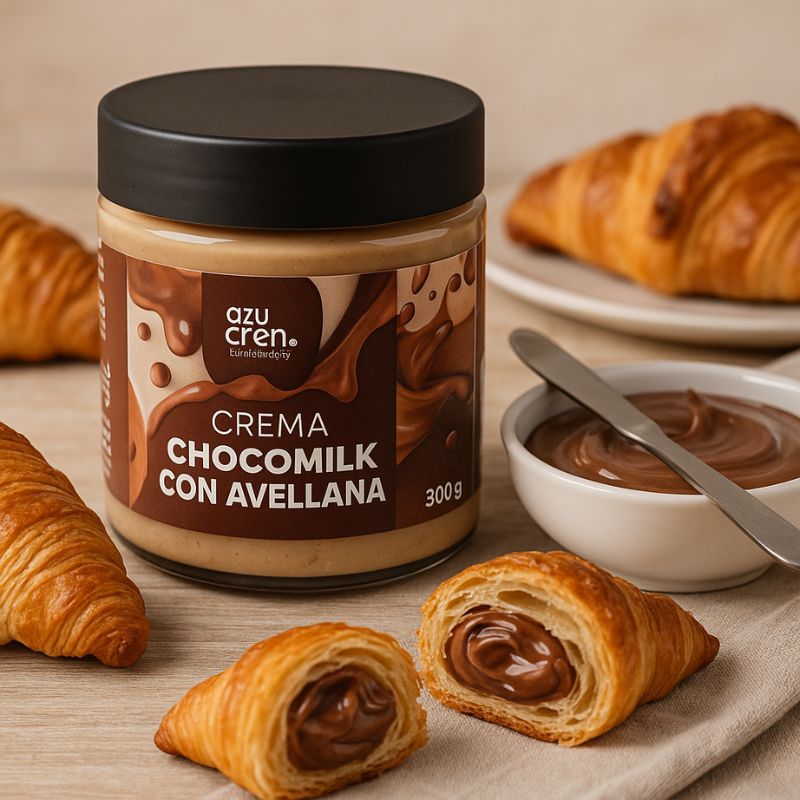 Sjokolademelk-krem med hasselnøtt, 300gr