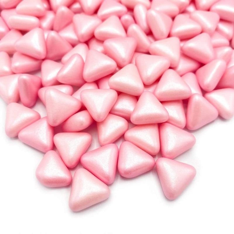 Rosa triangler kakestrøssel Happy sprinkles