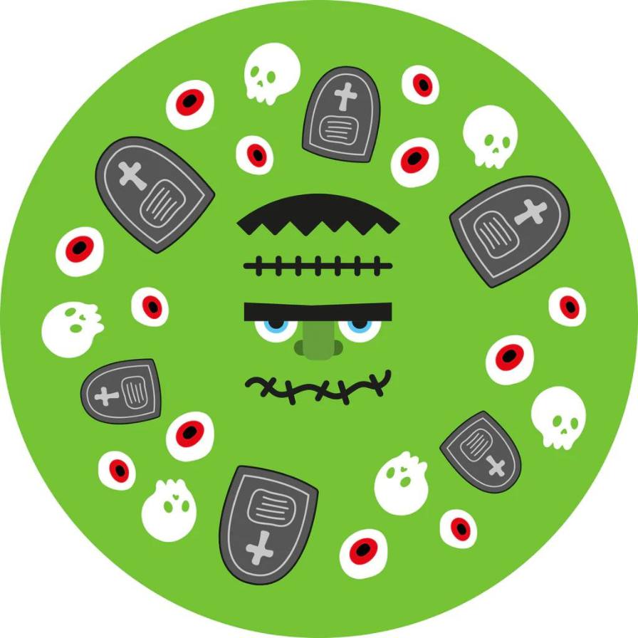 Muffinsformer med frankenstein