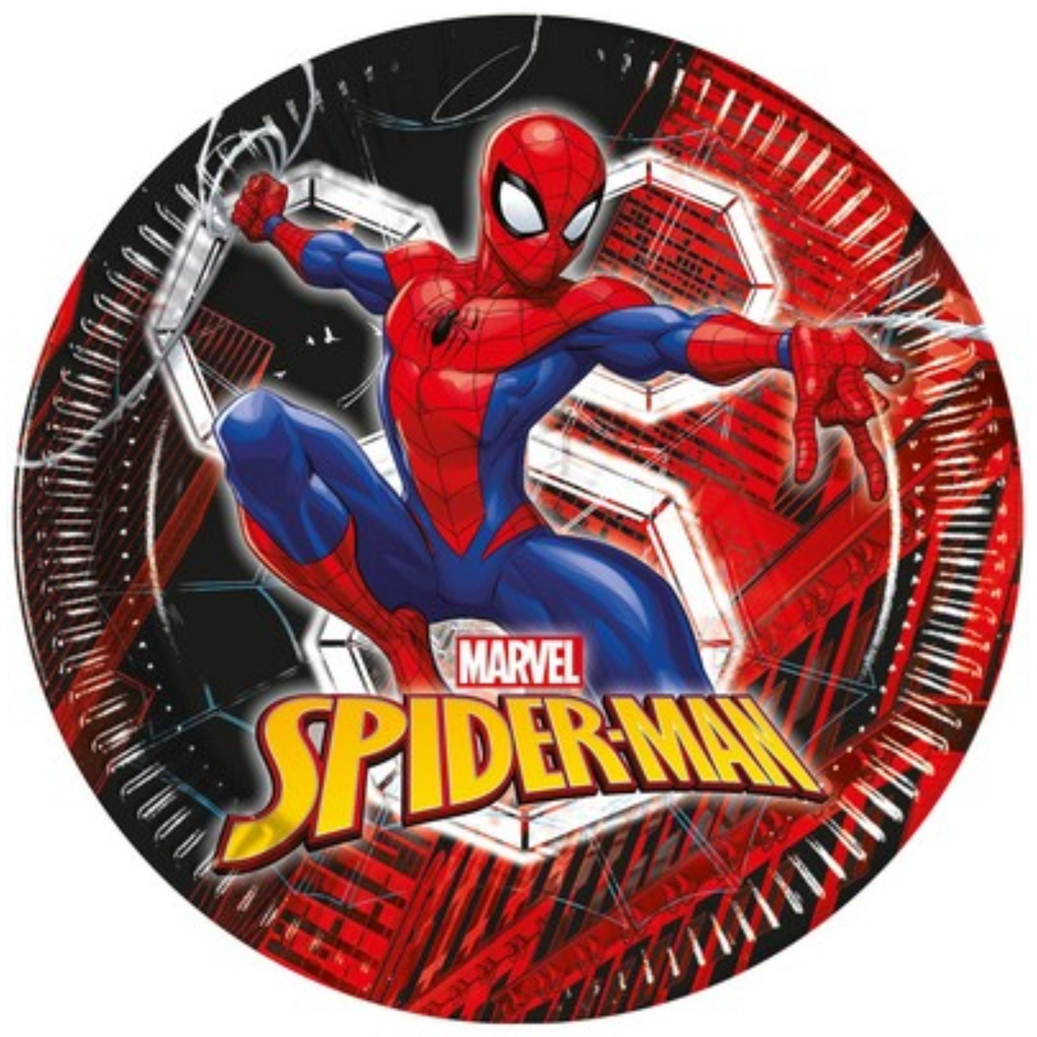 Papptallerken -Spiderman- 23cm, pk/8
