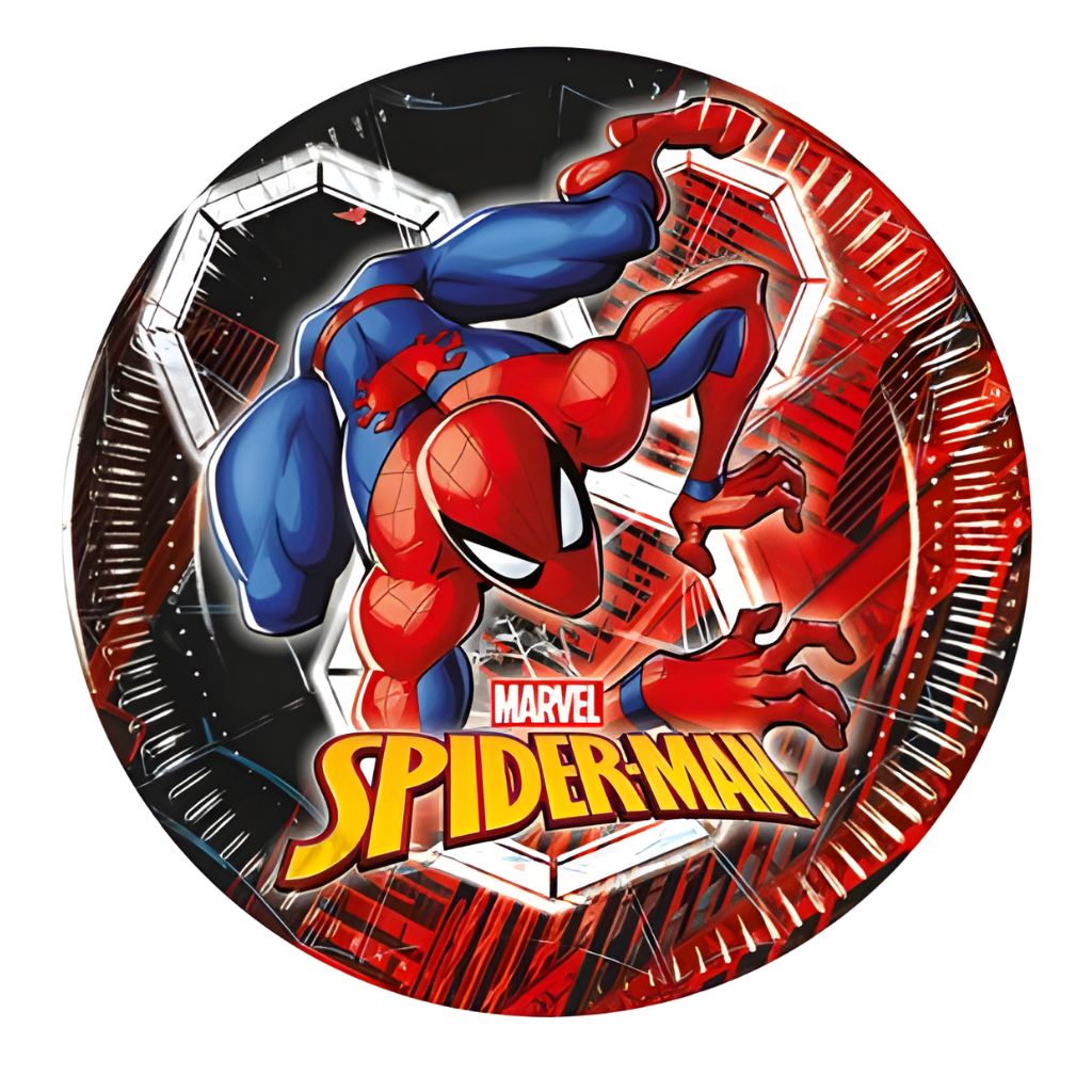 Papptallerken -Spiderman- 20cm, pk/8
