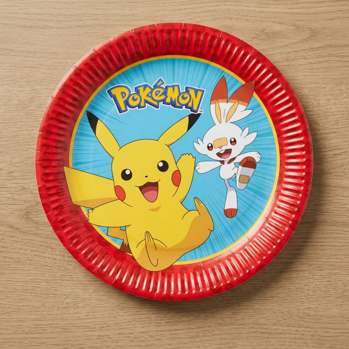 Pokemon fat, engangs, 23cm, pk/8