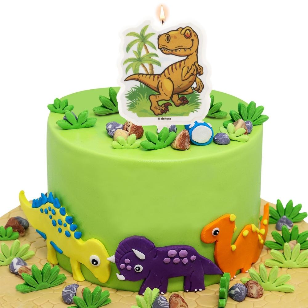 Kakelys dinosaur i 2D, 7cm