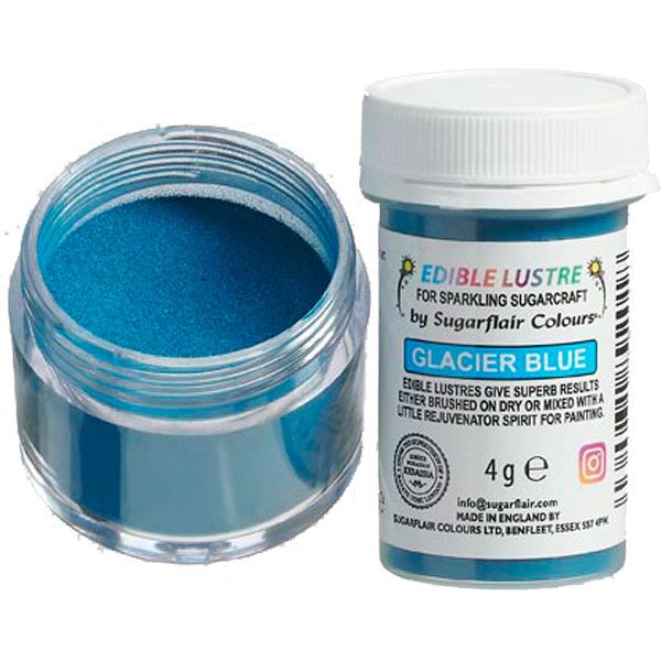 Sugarflair luste dust glacier blue