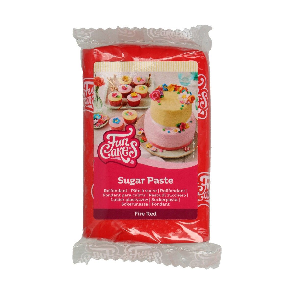 Rød fondant fra FunCakes, 250g