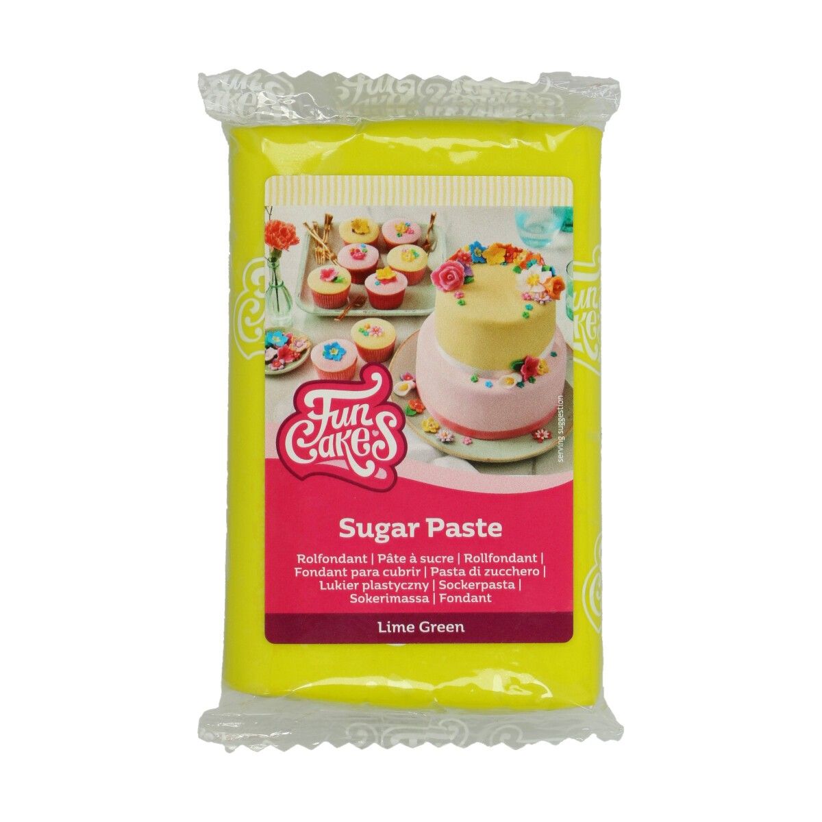 Limegrønn fondant fra FunCakes, 250g