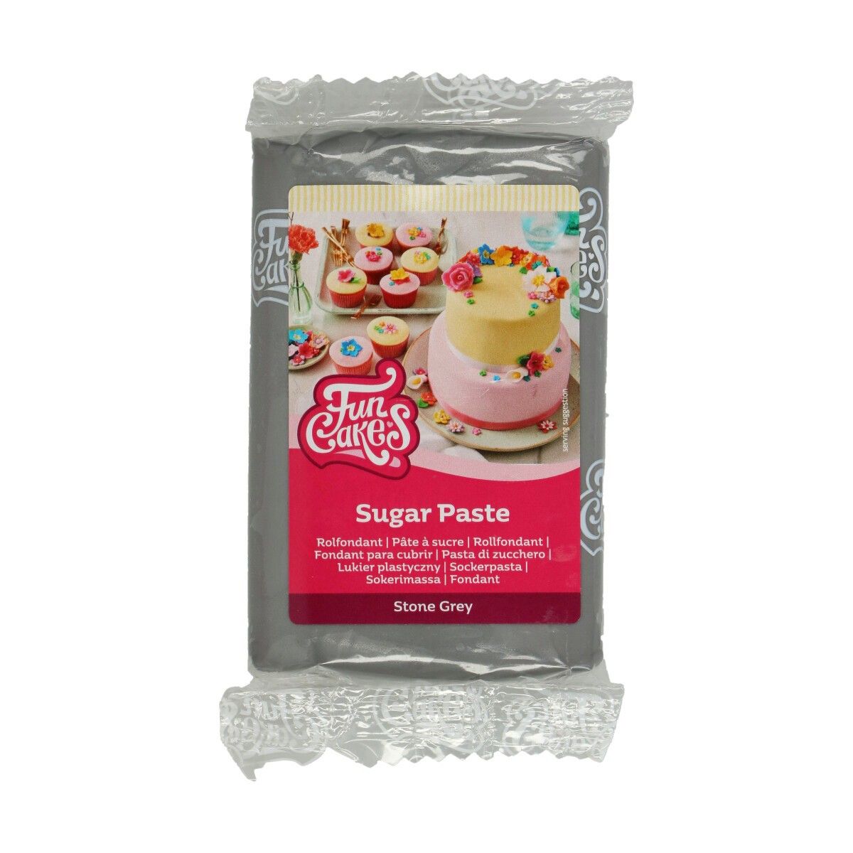 Grå fondant fra FunCakes, 250g