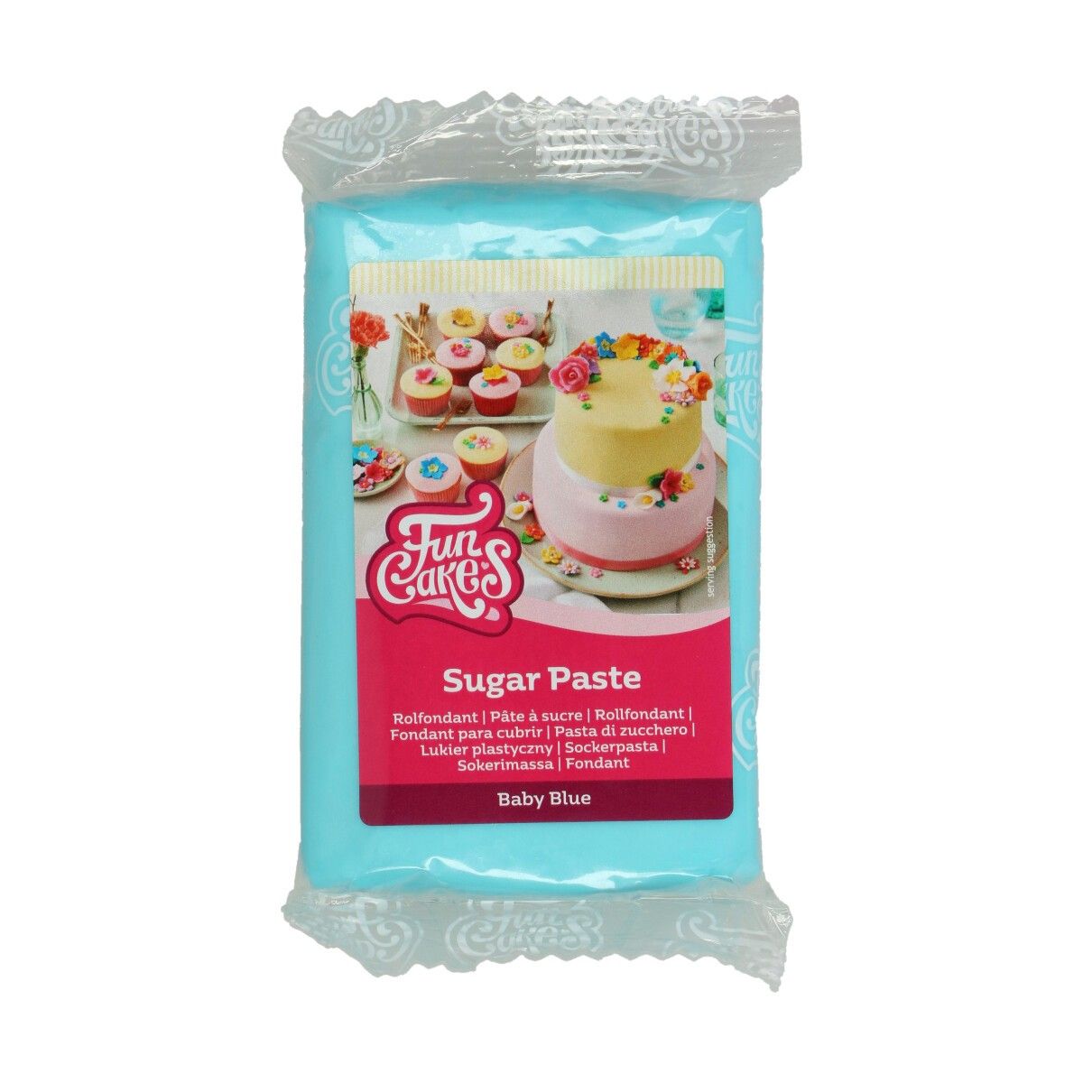Babyblå fondant fra FunCakes, 250g