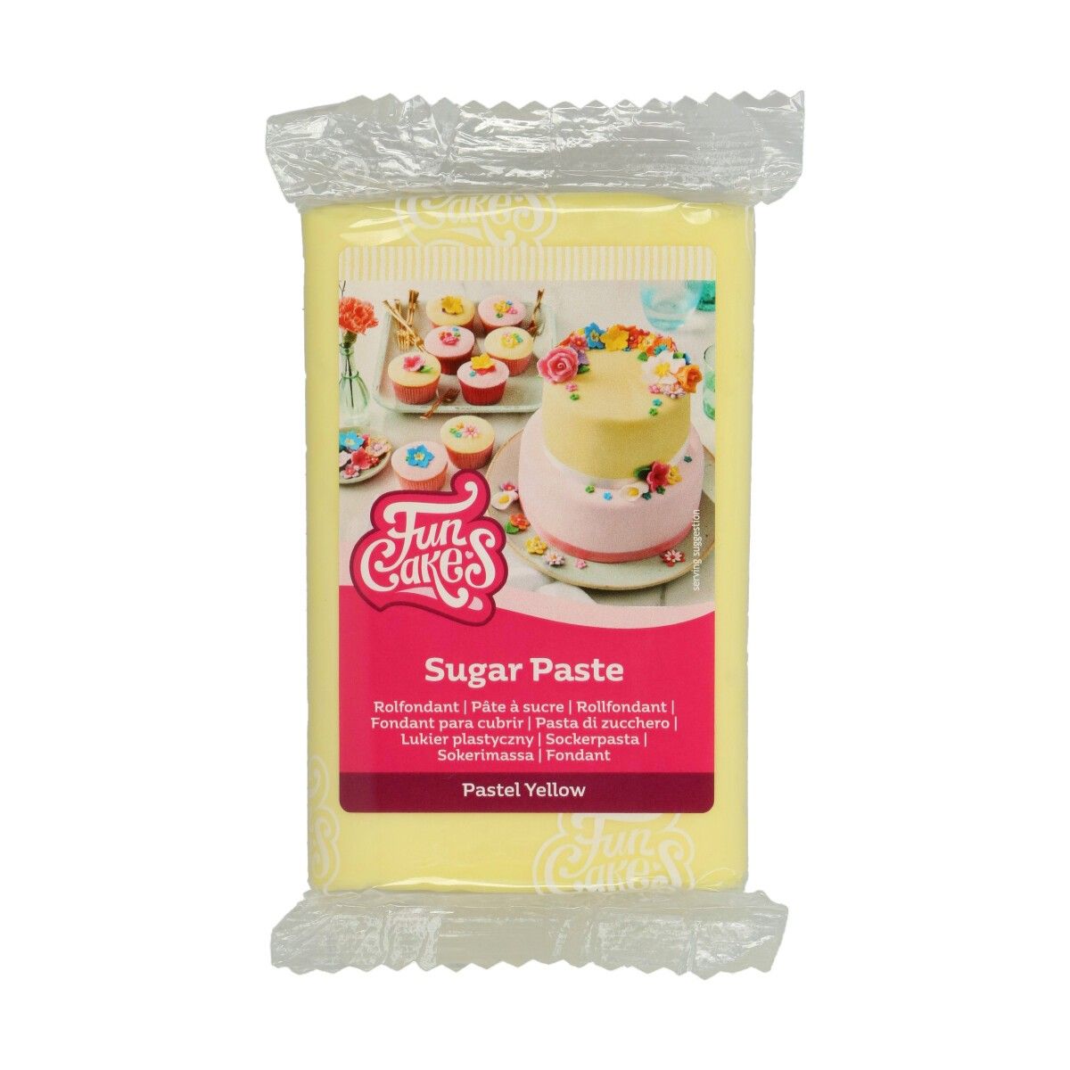Pastellgul fondant fra FunCakes