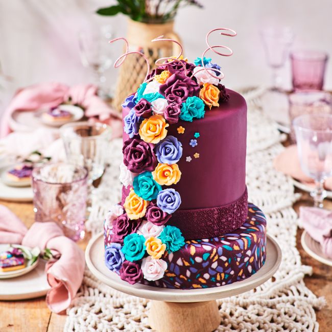 Vintagelilla fondant fra FunCakes, 250g (B.F. 28.04.2026)