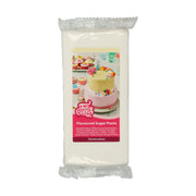 hvit fondant med marsmallow smak