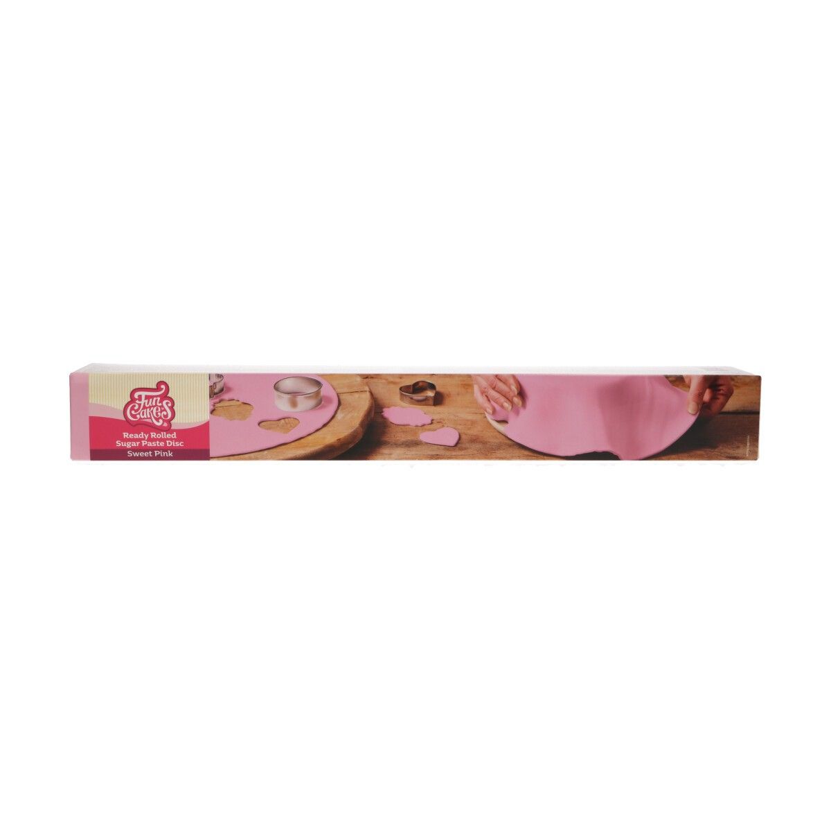 Ferdigrullet fondant babyrosa