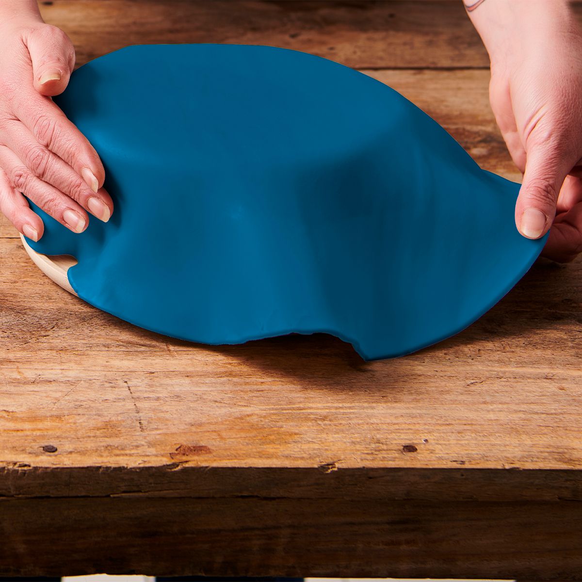 FunCakes Fondantlokk Jeansblå fondant