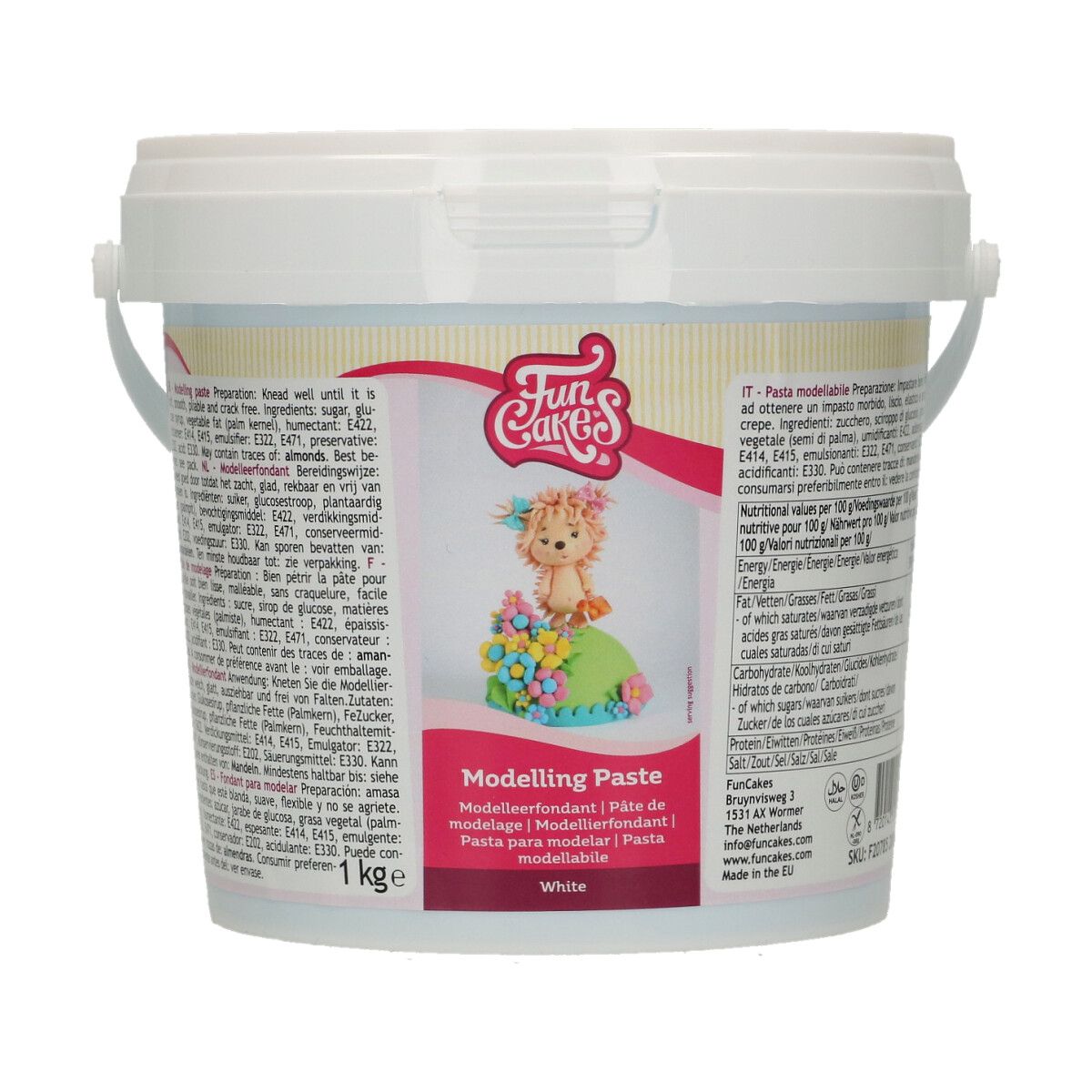 FunCakes Modelleringspasta -Hvit- 1kg