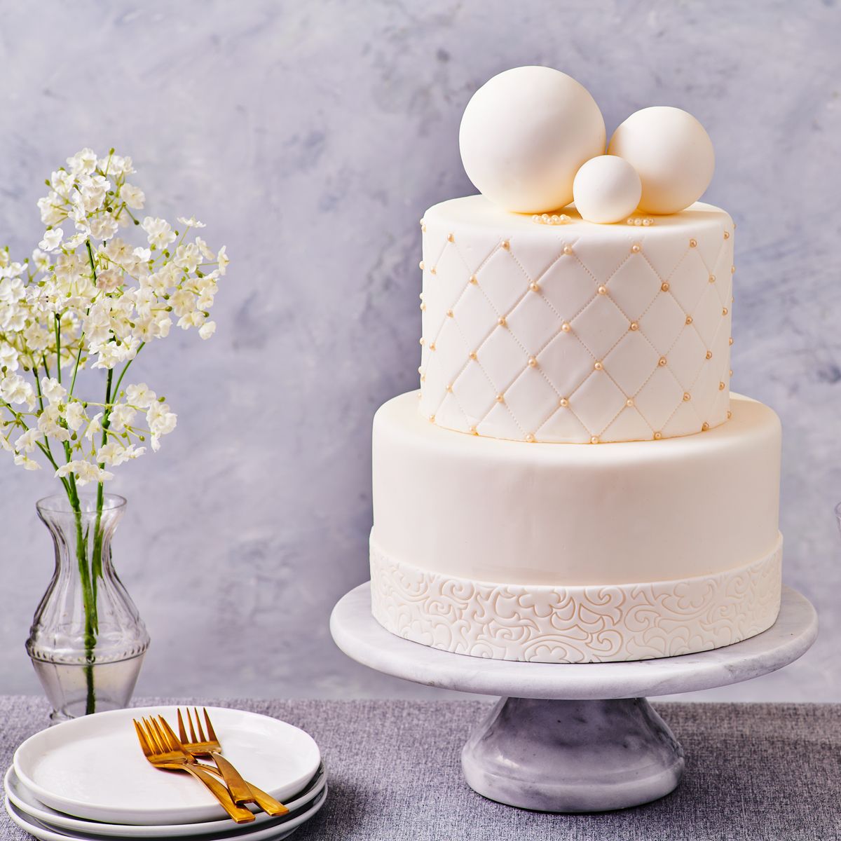 Fondant til trekking av kaker, FunCakes -Hvit- 500g